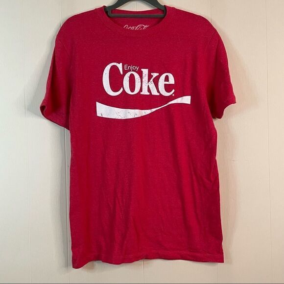 Coke Coca-Cola Distressed Red T-Shirt - Picture 1 of 3